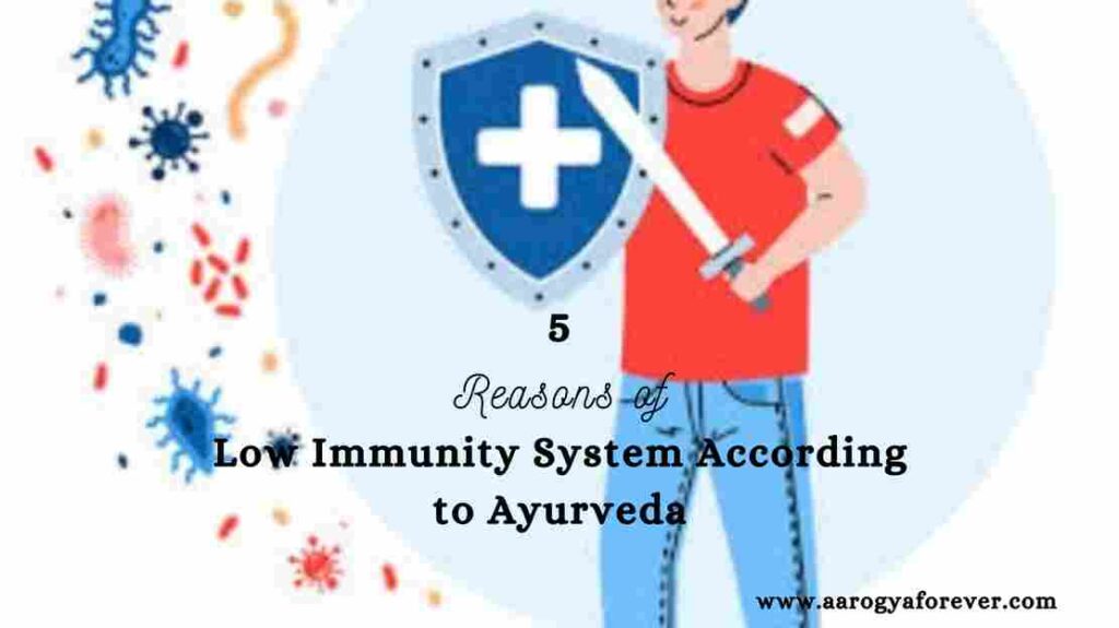 5 reasons of low immunity system