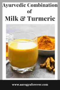 ayurvedic combination of milk and turmeric