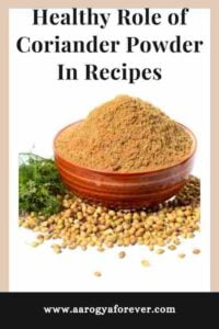 coriander powder benefits in recipes
