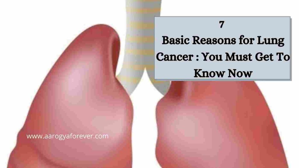 7 Basic Reasons for Lung Cancer