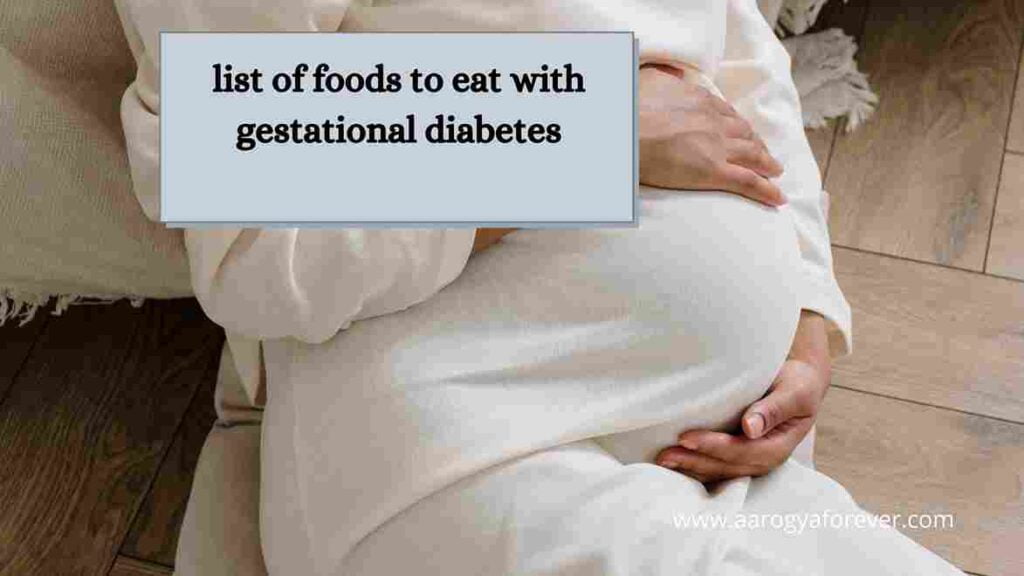 list of foods to eat with gestational diabetes