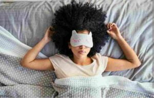 Sleeping with Eye mask on